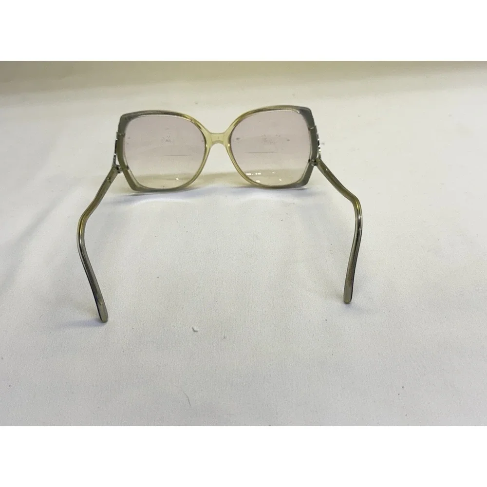 Vintage Samantha Blue Silver Eyeglasses Frames 1980s Retro Oversized Women's
